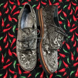 Stuart weitzman green suede low boots/dress shoes